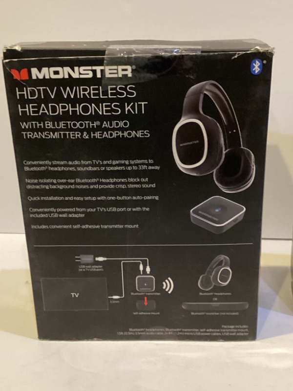 Photo 1 of MONSTER HDTV WIRELESS HEADPHONES KIT