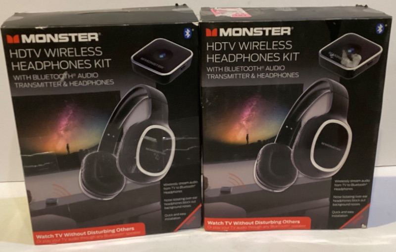 Photo 1 of MONSTER HDTV WIRELESS HEADPHONES KIT