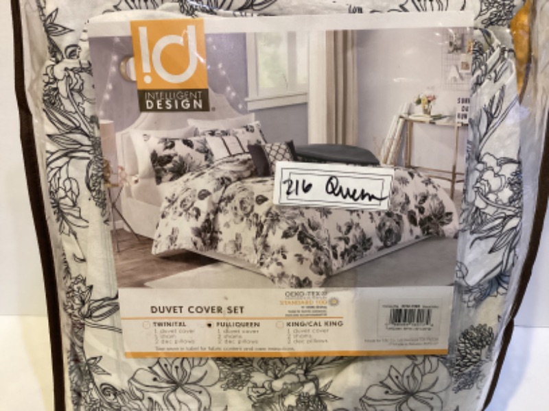 Photo 3 of INTELLIGENT DESIGN DUVET COVER SET SIZE FULL/QUEEN NIB