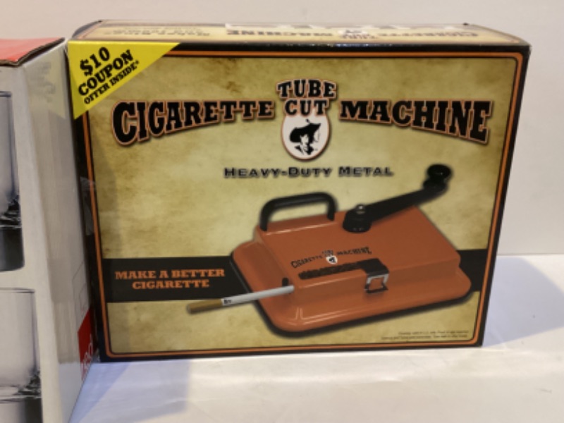 Photo 2 of RED SERIES ROCK GLASSES & CIGARETTE TUBE CUT MACHINE NIB