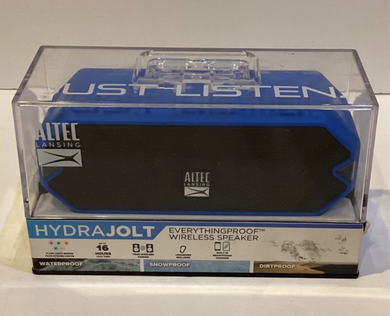 Photo 3 of ALTEC LANSING HYDRA JOLT BLUE WIRELESS SPEAKER