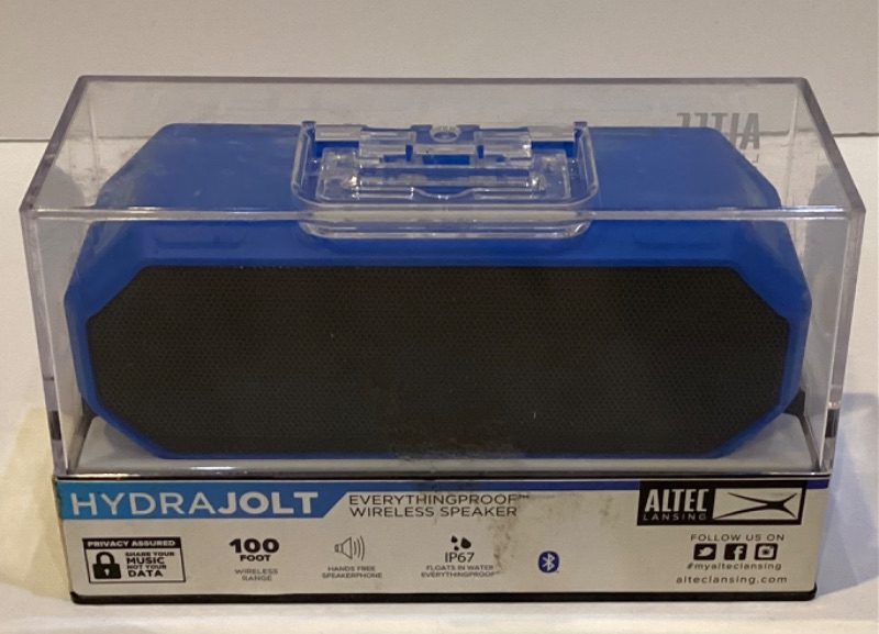 Photo 1 of ALTEC LANSING HYDRA JOLT BLUE WIRELESS SPEAKER