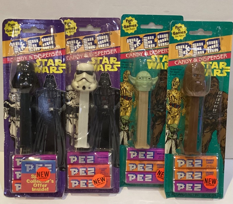 Photo 1 of STAR WARS COLLECTABLE 1990’S PEZ DISPENSER’S NOS