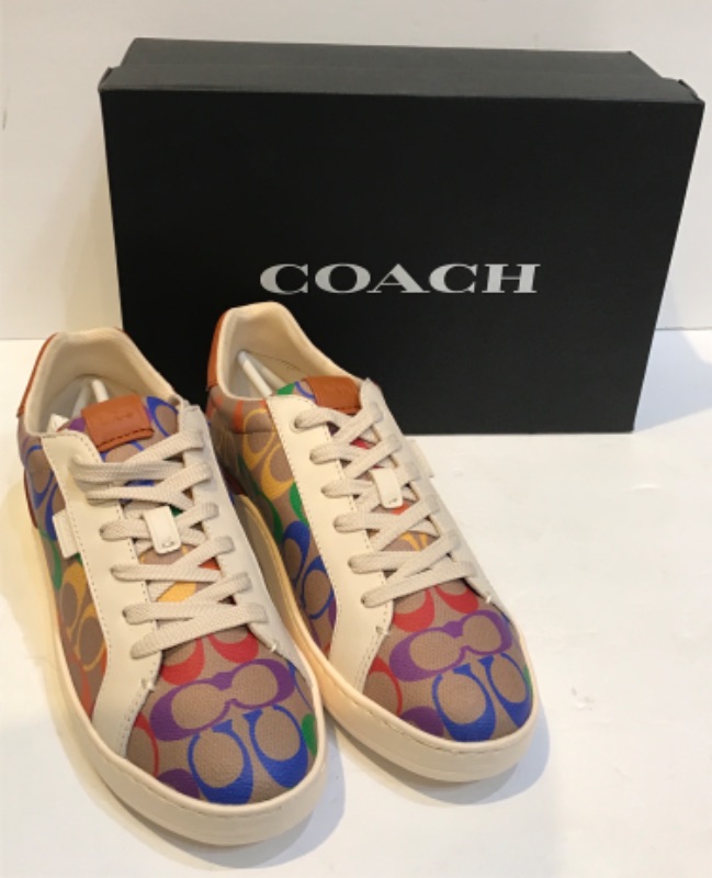 Photo 1 of AUTHENTIC COACH LOWLINE COATED CANVA LOW TOP WOMEN SNEAKERS G51619 SIZE 8.5 NIB