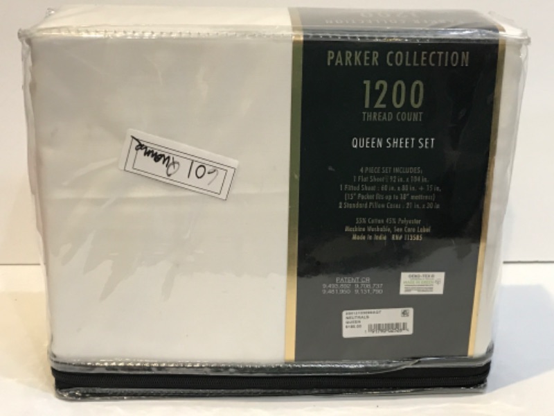 Photo 2 of PARKER COLLECTION 1200 THREAD COUNT QUEEN SHEET SET