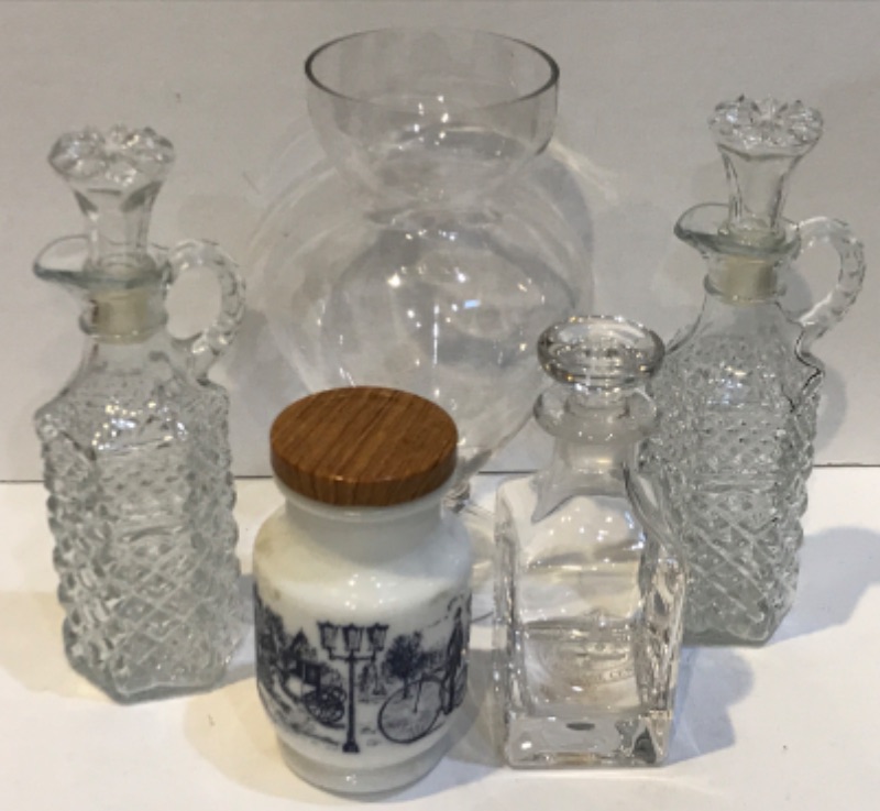 Photo 1 of VINTAGE GLASS CRUETS AND MORE