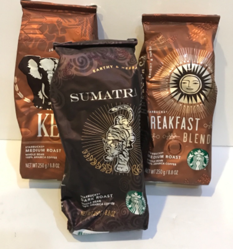 Photo 1 of STARBUCKS SUMATRA DARK ROAST & BREAKFAST BLEND COFFEE