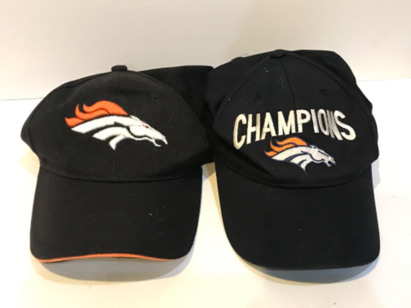 Photo 3 of DENVER BRONCOS AND GREEN BAY PACKERS BASEBALL CAPS