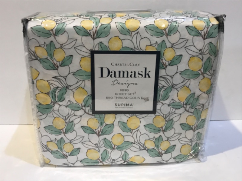 Photo 1 of DAMASK DESIGNS 550  THREAD COUNT SHEET SET SIZE KING