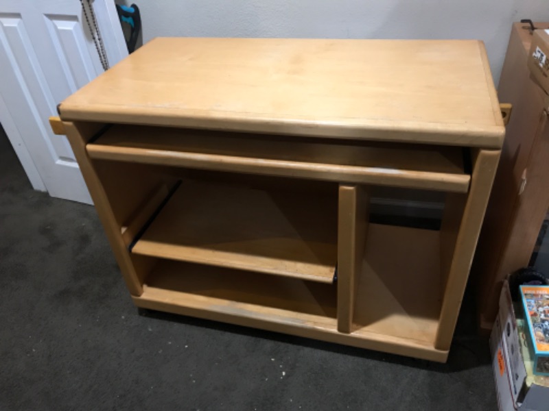 Photo 1 of VINTAGE ENTERTAINMENT CENTER / COMPUTER DESK
