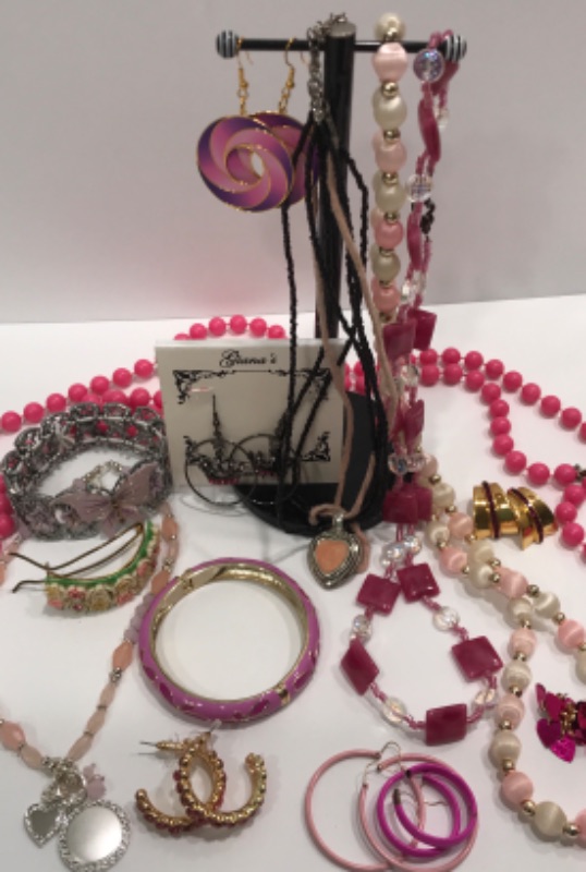 Photo 2 of COSTUME JEWELRY FOR ALL AGES / MOSTLY PINK