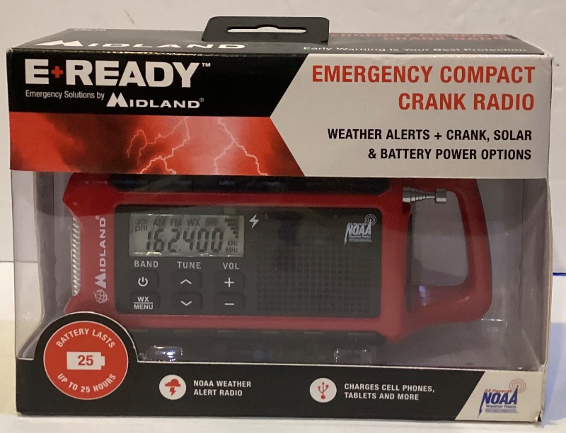 Photo 2 of E READY EMERGENCY COMPACT CRANK RADIO / PONCHO AND MORE