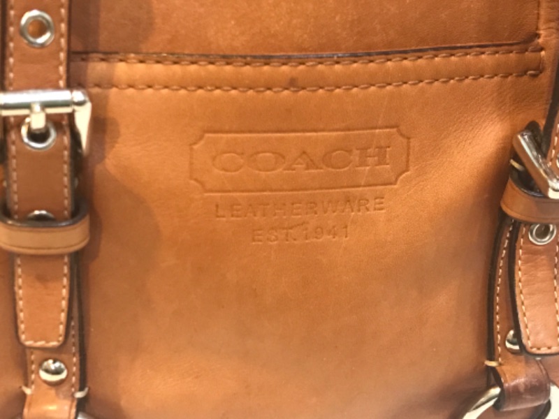 Photo 5 of COACH LEATHER EAST WEST GALLERY TOTE