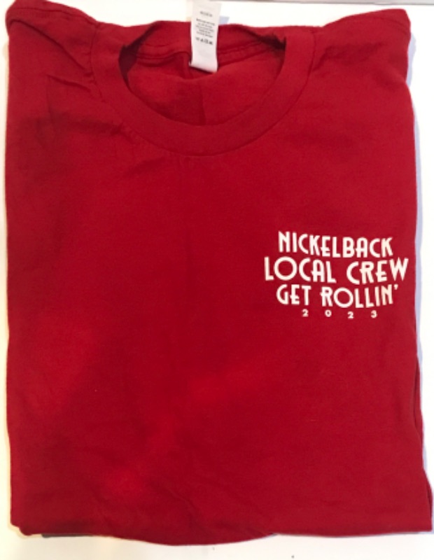 Photo 1 of NICKEL BACK GET ROLLIN 2023 CONCERT LIMITED CREW T-SHIRT SIZE L