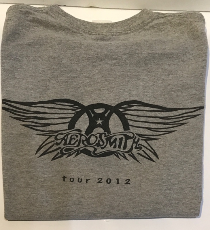 Photo 1 of AEROSMITH LIMITED EDITION CONCERT TOUR 2012 UPSTAGING CREW T-SHIRT SIZE M