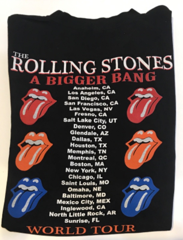 Photo 2 of THE ROLLING STONES CONCERT T-SHIRT A BIGGER BANG TOUR 2005 SIZE M