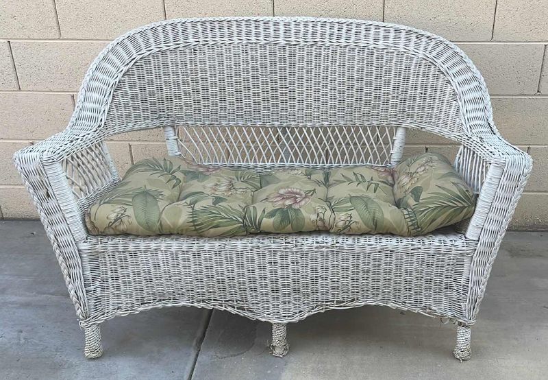 Photo 1 of WICKER PATIO BENCH