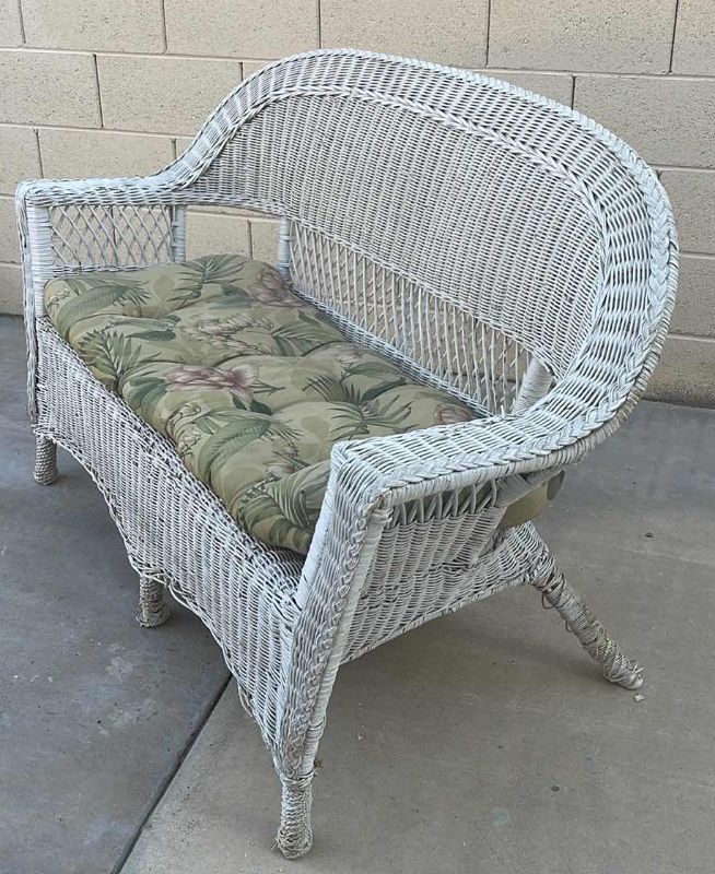 Photo 3 of WICKER PATIO BENCH