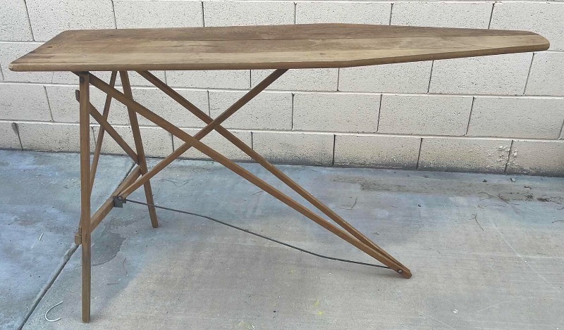 Photo 1 of ANTIQUE IRONING BOARD 