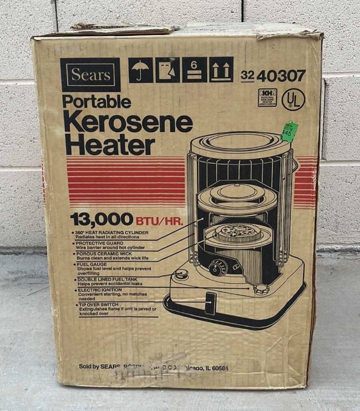 Photo 2 of PORTABLE KEROSENE HEATER W/ BOX 