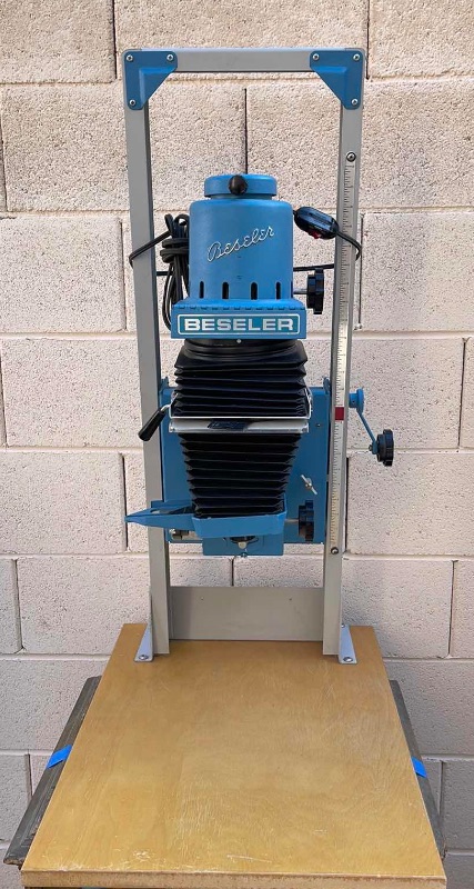 Photo 1 of VINTAGE BESELER MODEL  23C SERIES  II BLUE DARKROOM PHOTO ENLARGER 1960s 