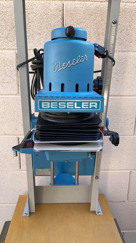 Photo 1 of VINTAGE BESELER MODEL  23C SERIES  II BLUE DARKROOM PHOTO ENLARGER 1960s 