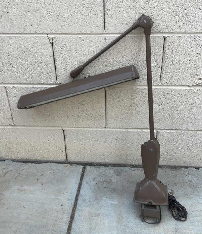 Photo 2 of VINTAGE MID CENTURY FLOATING DRAFTING FIXTURE LAMP