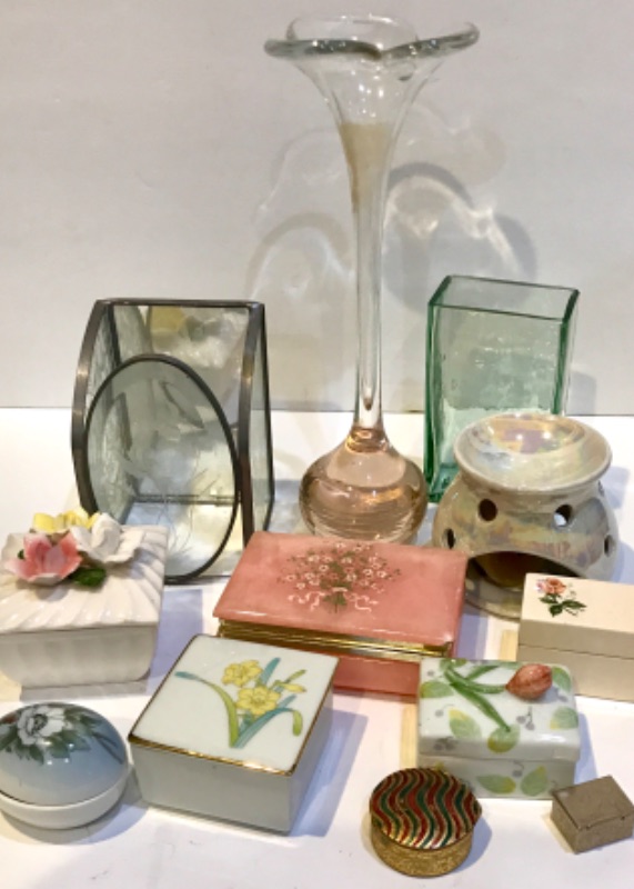 Photo 1 of VINTAGE PORCELAIN TRINKET BOXES AND MORE