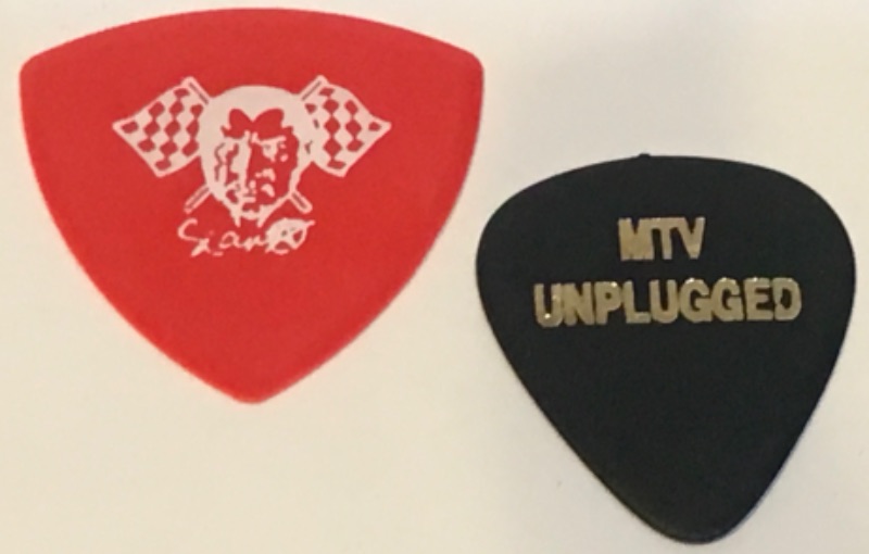 Photo 2 of VINTAGE ERIC CLAPTON GUITAR PICKS USED AT ACTUAL CONCERT