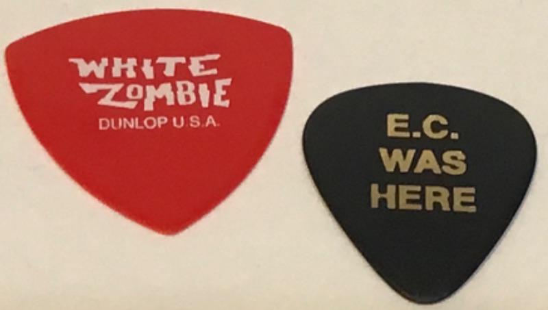 Photo 1 of VINTAGE ERIC CLAPTON GUITAR PICKS USED AT ACTUAL CONCERT