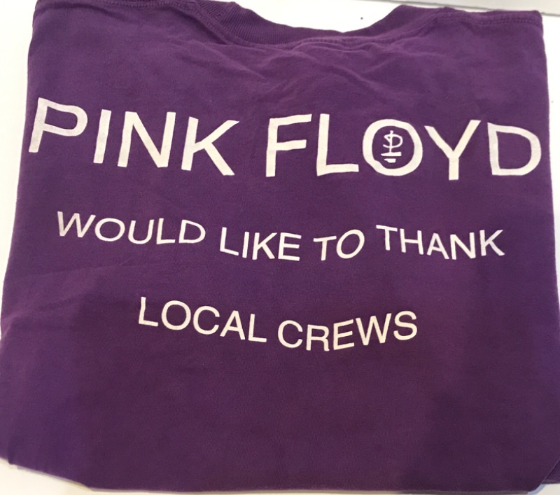 Photo 1 of VINTAGE PINK FLOYD CONCERT CREW T-SHIRT