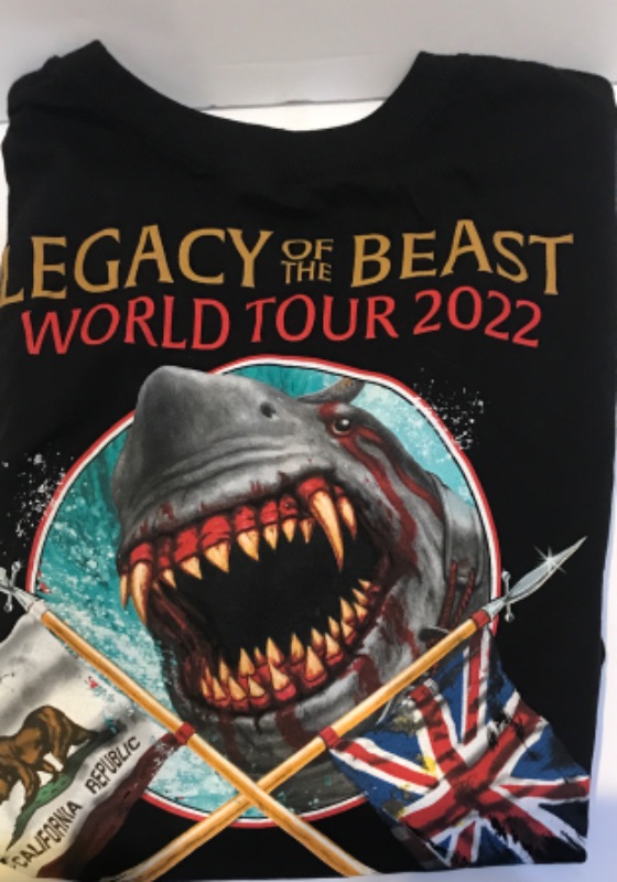 Photo 1 of IRON MAIDEN CONCERT T-SHIRT “LEGACY OF THE BEAST TOUR” 2022