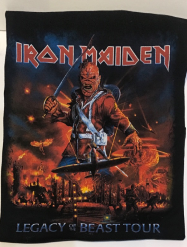 Photo 2 of VINTAGE IRON MAIDEN CONCERT T-SHIRT “LEGACY OF THE BEAST TOUR”