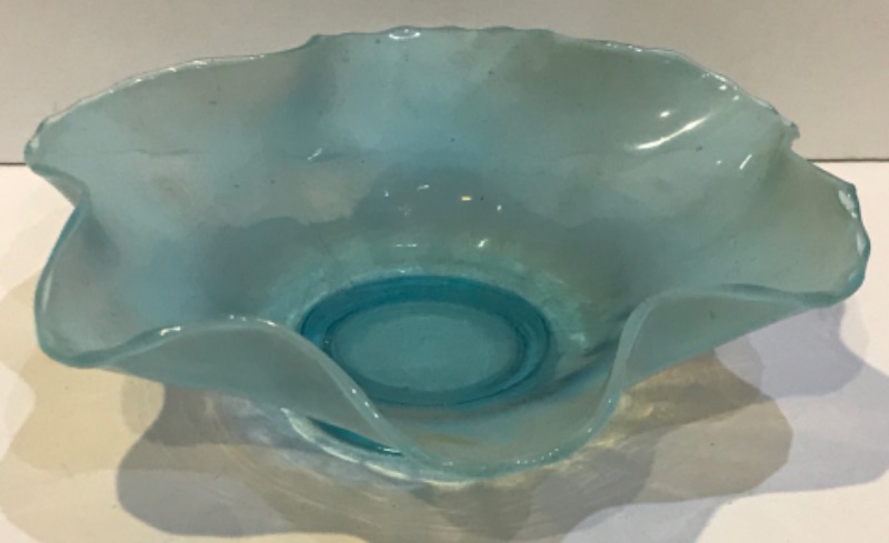 Photo 4 of VINTAGE MURANO ART GLASS HAND BLOWN BLUE GLASS CANDY DISH AND ASHTRAY AND MORE