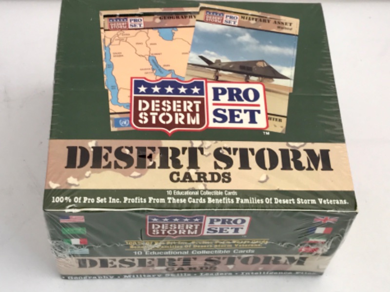 Photo 1 of PRO SET DESERT STORM TRADING CARDS 1991