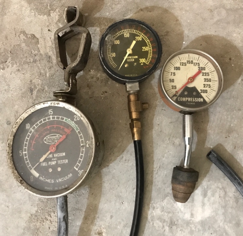 Photo 1 of COLLECTION OF FUEL PUMP GAUGE COMPRESSION GAUGES AND MORE