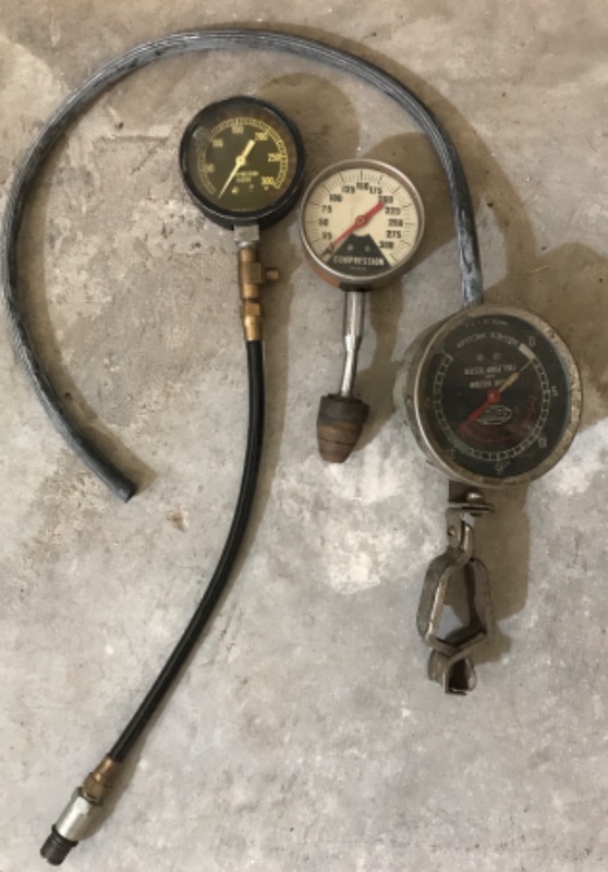 Photo 2 of COLLECTION OF FUEL PUMP GAUGE COMPRESSION GAUGES AND MORE