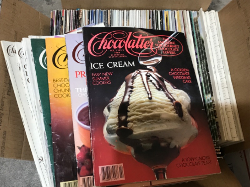 Photo 2 of VINTAGE CHOCOLATIER MAGAZINES FULL SET