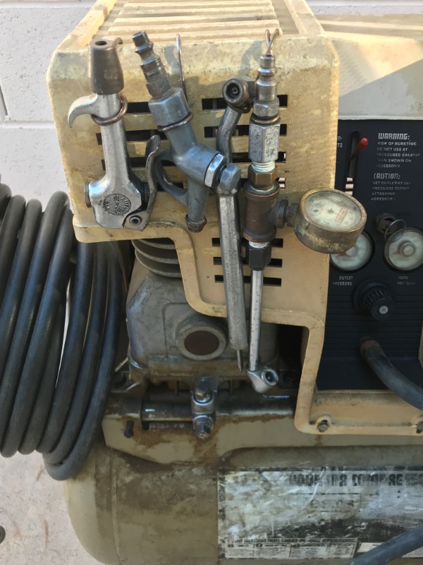 Photo 4 of SEARS VINTAGE 12 GALLON 1 H.P. AIR COMPRESSOR