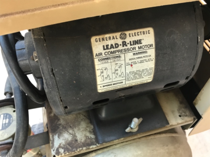 Photo 6 of SEARS VINTAGE 12 GALLON 1 H.P. AIR COMPRESSOR