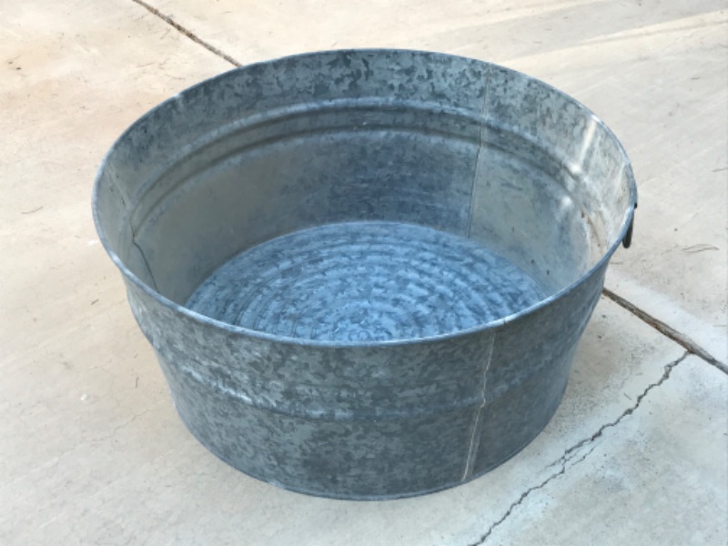 Photo 1 of GALVANIZED STEEL WASH TUB