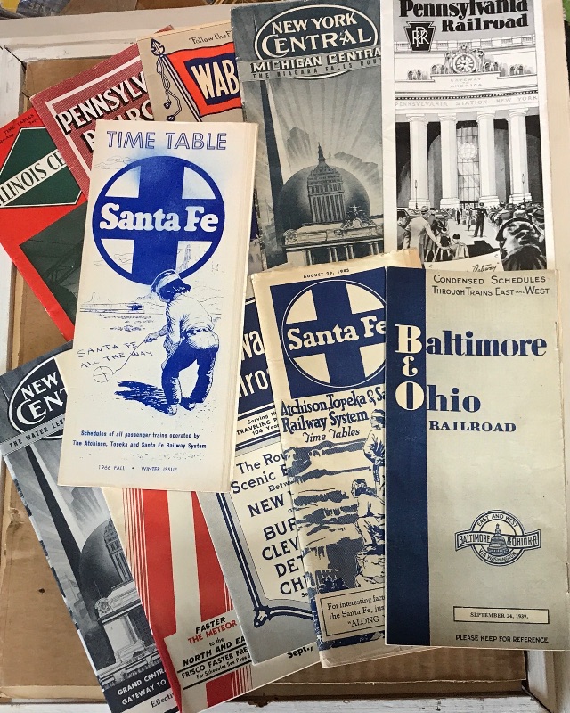 Photo 2 of 1966 FALL-WINTER SANTA FE RAILROAD TIME TABLE /PENNSYLVANIA RAILROAD AND MORE