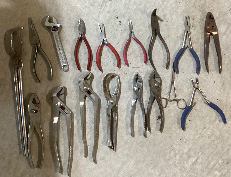 Photo 1 of PLIERS OF ALL SHAPES AND SIZES