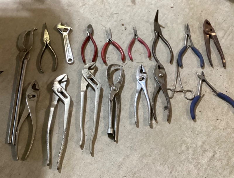 Photo 2 of PLIERS OF ALL SHAPES AND SIZES