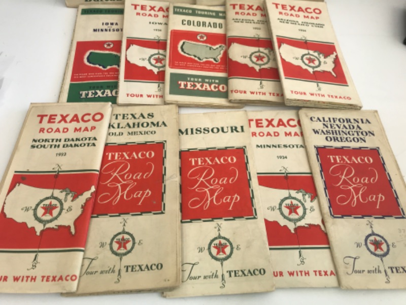 Photo 2 of CONOCO TRAVEL MAPS EARLY 1900’S AND MORE