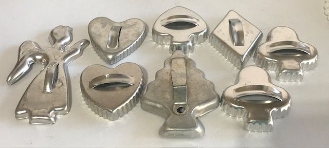 Photo 1 of 8 VINTAGE ALUMINUM COOKIE CUTTERS