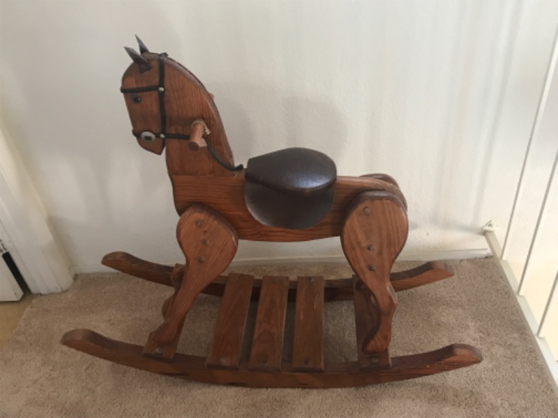 Photo 1 of ANTIQUE HANDCRAFTED ROCKING HORSE