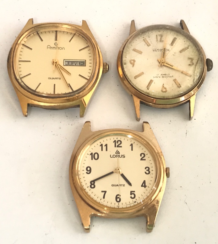 Photo 1 of COLLECTION OF VINTAGE GOLD TONED WRIST WATCHES