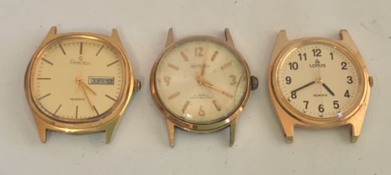 Photo 2 of COLLECTION OF VINTAGE GOLD TONED WRIST WATCHES