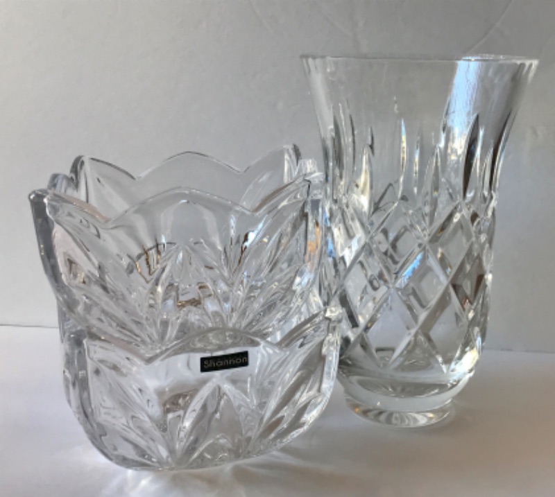 Photo 1 of SHANNON CRYSTAL BOWLS AND VASE
